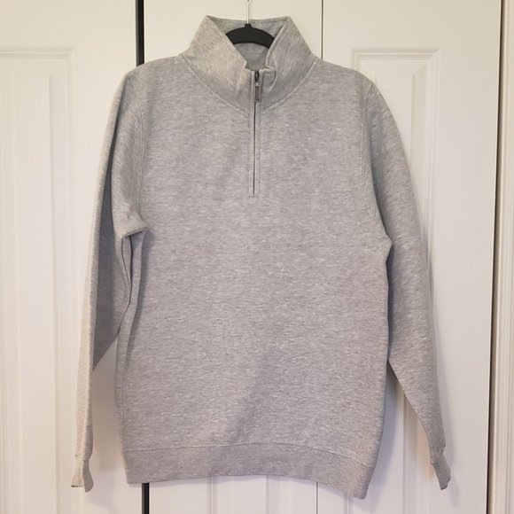 Grey Quarter Zip Sweater - Picture 1 of 7